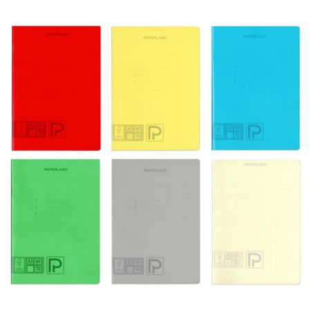 Caiet A5, 60 file, coperta plastic, PAPERLAND PP250