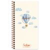 Carnet cu spirala 19x11.5 cm, 80 file, coperta carton rigid, KESKIN COLOR La Plume Balloons