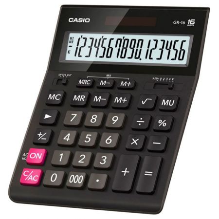 Calculator de birou cu 16 digiti CASIO GR-16-W-EP
