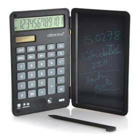 Calculator de birou 12 digiti, cu tableta pentru scris, OFFICE BOX