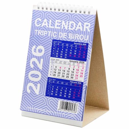 Calendar triptic de birou 2026