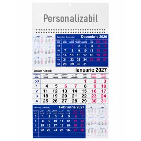 Calendar triptic de perete 2027, PAPERLAND