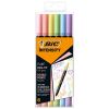 Carioci lavabile cu varf dublu BIC Intensity, 6 culori/set