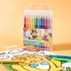 Carioci cu sclipici 12 culori/set, DELI Glitter Color Wow