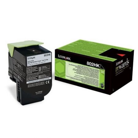 CARTUS TONER BLACK RETURN NR.802HK 80C2HK0 4K ORIGINAL LEXMARK CX410E