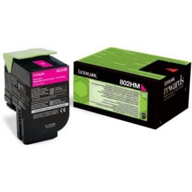 CARTUS TONER MAGENTA RETURN NR.802HM 80C2HM0 3K ORIGINAL LEXMARK CX410E
