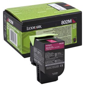 CARTUS TONER MAGENTA RETURN NR.802M 80C20M0 1K ORIGINAL LEXMARK CX310N
