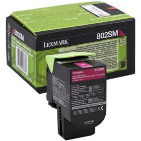 CARTUS TONER MAGENTA RETURN NR.802SM 80C2SM0 2K ORIGINAL LEXMARK CX310N