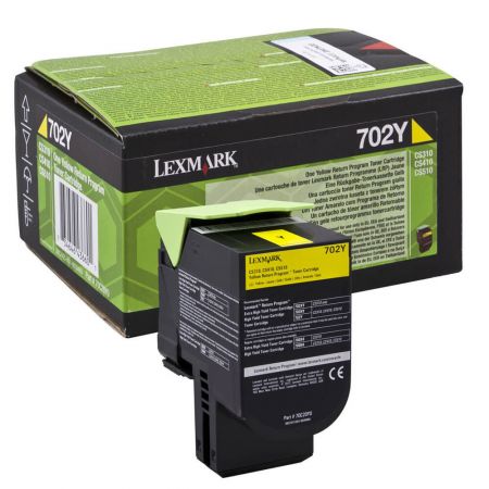 CARTUS TONER YELLOW RETURN NR.702Y 70C20Y0 1K ORIGINAL LEXMARK CS310N