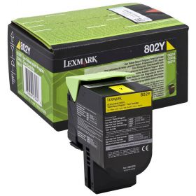 CARTUS TONER YELLOW RETURN NR.802Y 80C20Y0 1K ORIGINAL LEXMARK CX310N