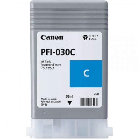 CARTUS CYAN PFI-030C, 3490C001AA, 55ML ORIGINAL CANON IPF TA-20
