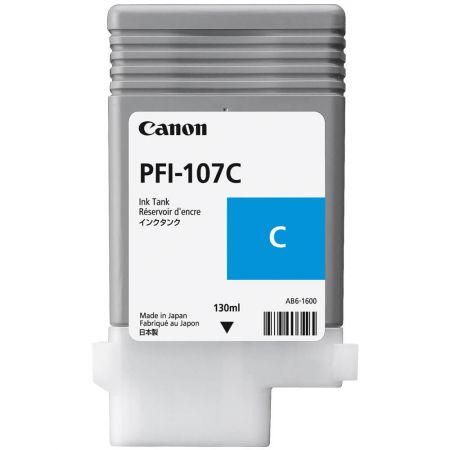 CARTUS CYAN PFI-107C, 6706B001AA, 130ML ORIGINAL CANON IPF 680