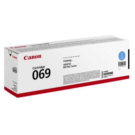 CARTUS TONER CYAN CRG-069C 5093C002AA 1.9K ORIGINAL CANON LBP 67