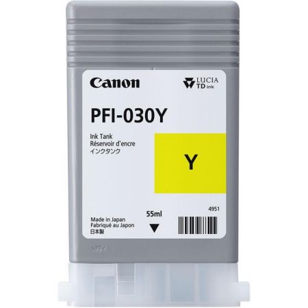 CARTUS YELLOW PFI-030Y, 3492C001AA, 55ML ORIGINAL CANON IPF TA-2
