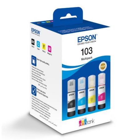 COMBO PACK CMYK NR.103 65MLx4 C13T00S64A ORIGINAL EPSON L3110 CI