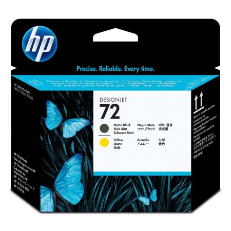 CAP IMPRIMARE MATTE BLACK AND YELLOW NR.72 C9384A ORIGINAL HP DESIGNJET T610