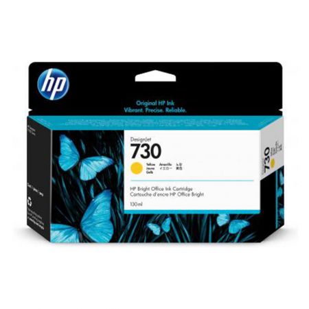 CARTUS YELLOW NR.730 P2V64A 130ML ORIGINAL HP DESIGNJET T1700