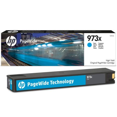 CARTUS CYAN NR.973X F6T81AE 7K ORIGINAL HP PAGEWIDE PRO 452DW