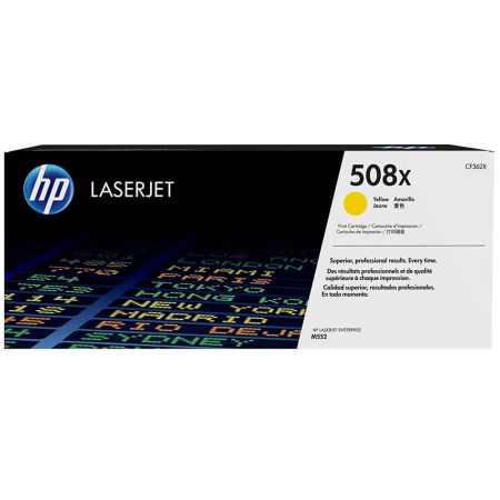 CARTUS TONER YELLOW NR.508X CF362X 9,5K ORIGINAL HP LASERJET M552DN