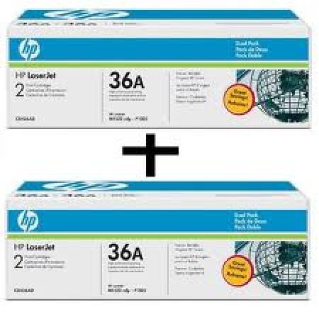 DUAL PACK CARTUS TONER NR.36A CB436AD 2X2K ORIGINAL HP LASERJET P1505