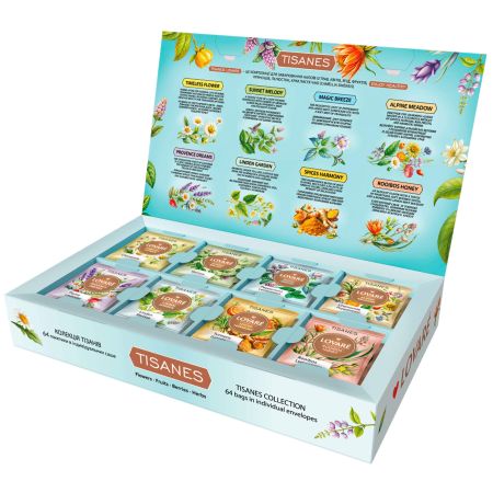 Ceai 8 arome LOVARE Herbal Tea, 64 plicuri/cutie