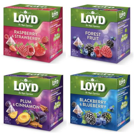 Ceai de fructe LOYD, 20 piramide/cutie