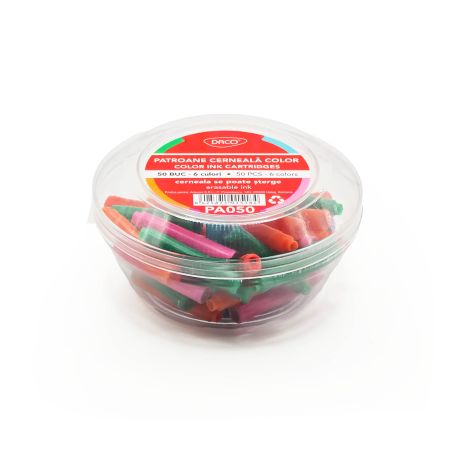 Patroane cerneala mici DACO, 50 buc/set