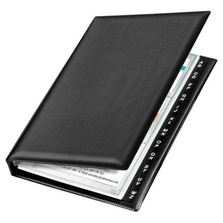 Mapa cu 4 inele pentru carti de vizita, VELOFLEX