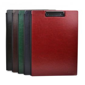 Clipboard dublu premium, imitatie piele, A4, OFFICE BOX