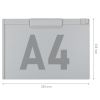Clipboard magnetic simplu plastic rigid A4, ACCENTA