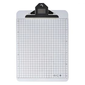 Clipboard simplu plastic rigid cu grila si gradare laterala A4+, OFFICE BOX