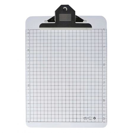 Clipboard simplu plastic rigid cu grila si gradare laterala A4+