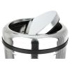 Cos de gunoi din inox cu capac batant, 45 L