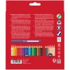 Creioane colorate acuarela 18+6 culori/set, FABER-CASTELL Grip, FC112819