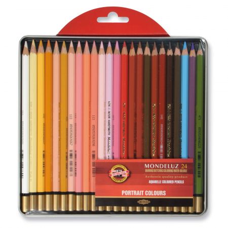 Creioane portrete KOH-I-NOOR Mondeluz Aquarelle Portrait 3724, 2