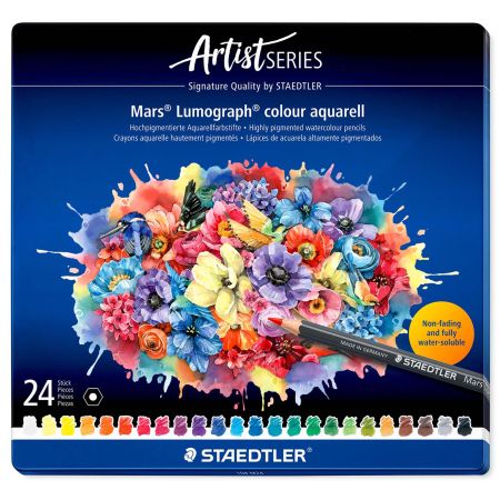 Creioane acuarabile STAEDTLER Mars Lumograph Artist 104
