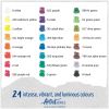 Creioane colorate acuarela STAEDTLER Mars Lumograph Artist 104, 24 culori/set