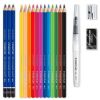 Set creioane acuarela si accesorii, STAEDTLER Watercolour, 18 piese