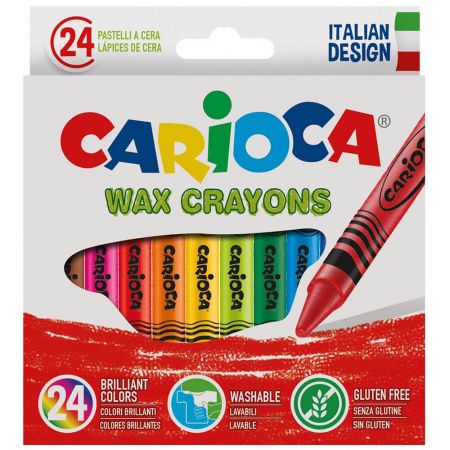 Creioane cerate CARIOCA Wax Crayons