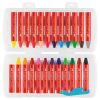 Creioane colorate cerate, 24 culori/set, FABER-CASTELL Jumbo, FC120034