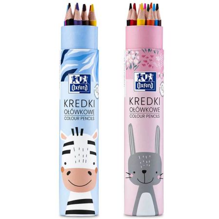 Creioane desen OXFORD Kids, 12 culori/set 