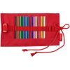 Creioane colorate acuarela FABER-CASTELL Grip Rollup, 18 buc/set, FC201541