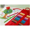 Creioane colorate acuarela FABER-CASTELL Grip Rollup, 18 buc/set, FC201541