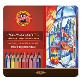 Creioane colorate KOH-I-NOOR Polycolor 3824, 24 buc/set