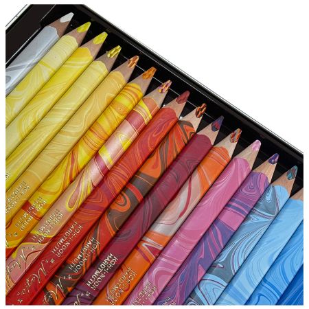 Creioane multicolore KOH-I-NOOR Magic 3 in 1 Jumbo, 24 buc/set