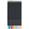 Creioane colorate pastel si neon, 12 buc/set, FABER-CASTELL Black Edition, FC116410