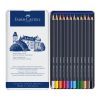 Creioane colorate 12 buc/set FABER-CASTELL Goldfaber, cutie metal, FC114712