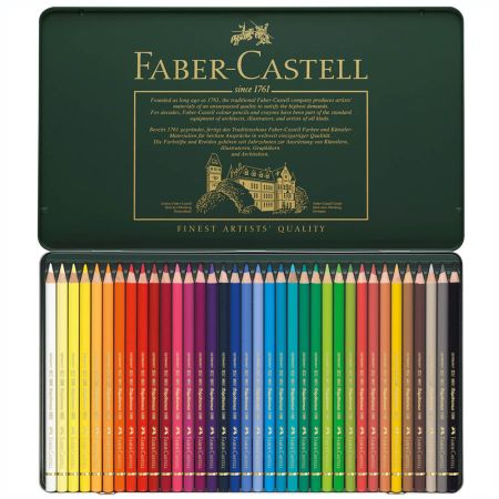 Creioane colorate Polychromos FABER-CASTELL, 36 culori/cutie