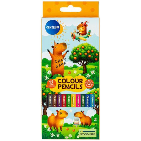 Creioane color CENTRUM, 12 culori/set
