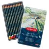 Creioane colorate DERWENT Artists, 12 culori/cutie
